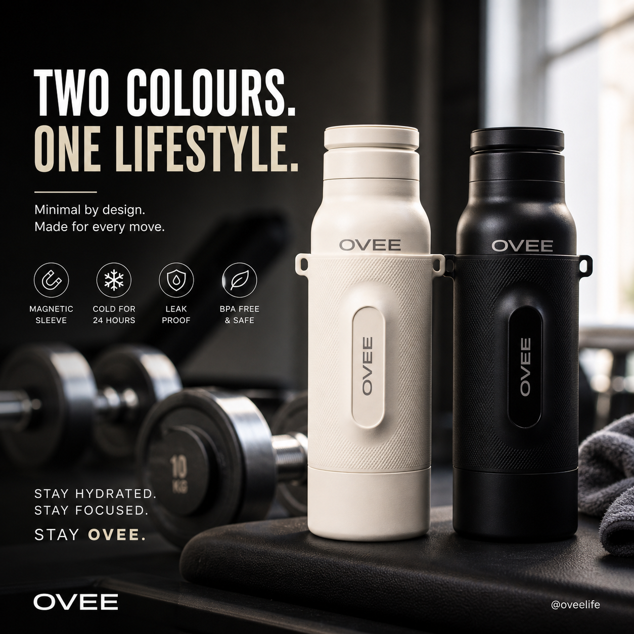 OVEE Magnetic Water Bottle